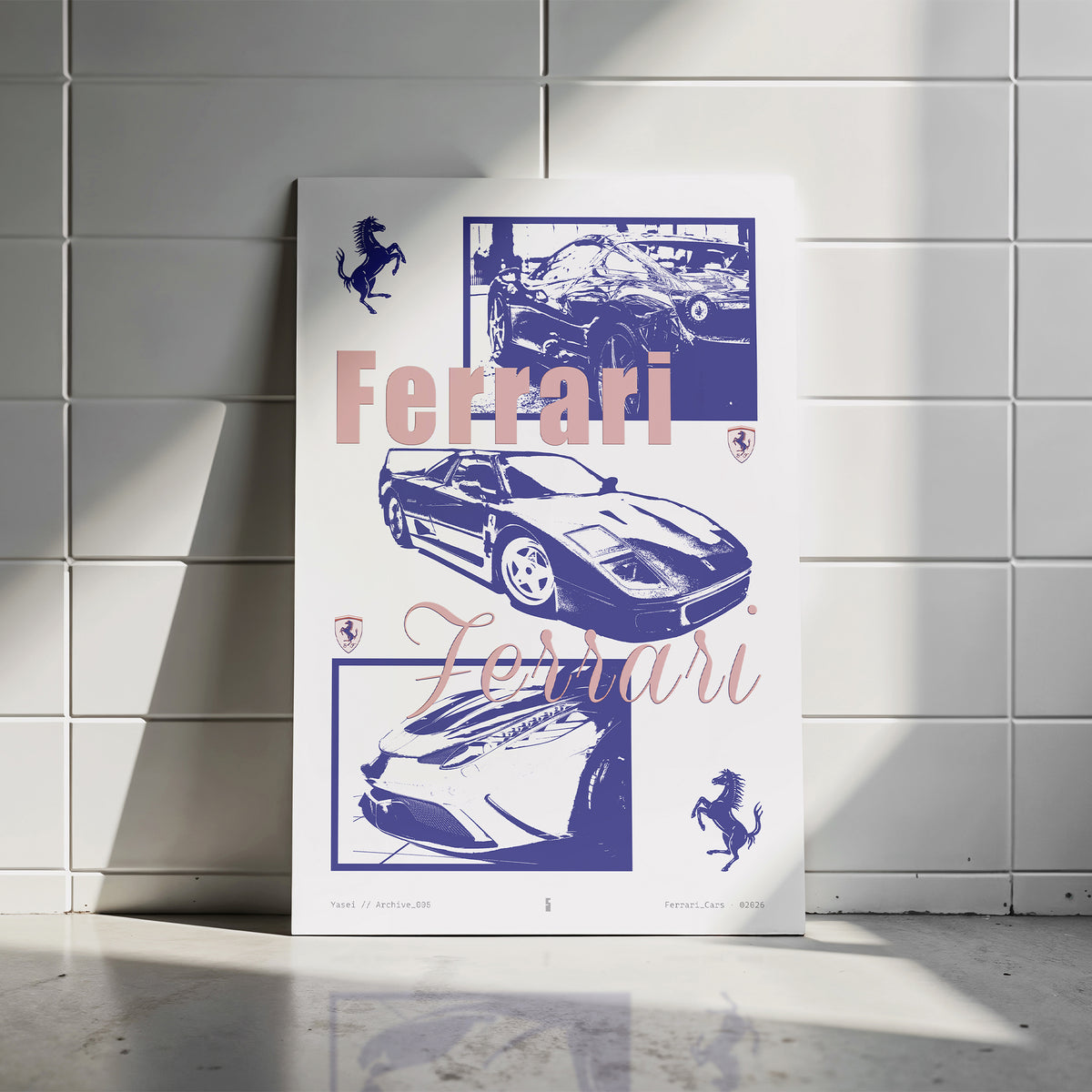 Ferrari azul