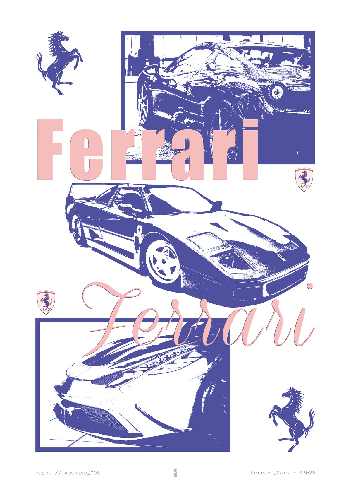 Ferrari azul